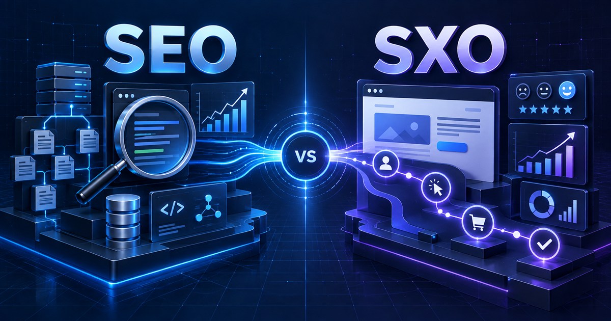 مقایسه حرفه‌ای SEO و SXO از رتبه تا تجربه و تبدیل